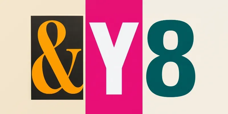 Oversized Letter Typography Posters