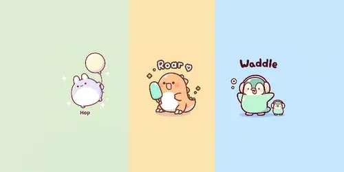 Cute Kawaii Animal Characters generated by midjourney