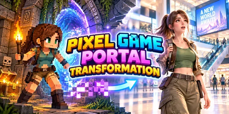 Pixel Game Portal Transformations generated by undefined