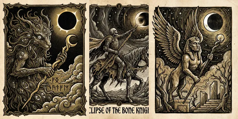 70s Psychedelic Occult Woodcut Art generated by undefined
