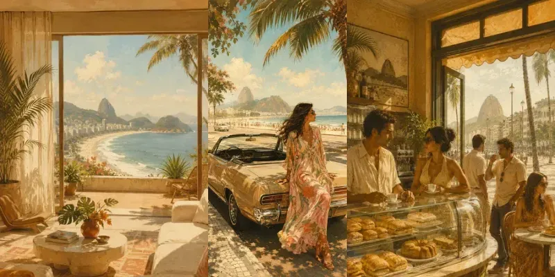 1970s Copacabana Breeze Illustrations generated by undefined