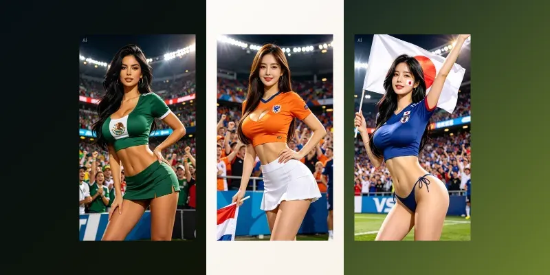 World Cup 2026 Fan Girls generated by undefined