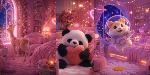 Kawaii Pink Dream Room Creators generated by chatgpt-image