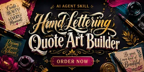 Hand Lettering Quote Art Builder generated by chatgpt-skill