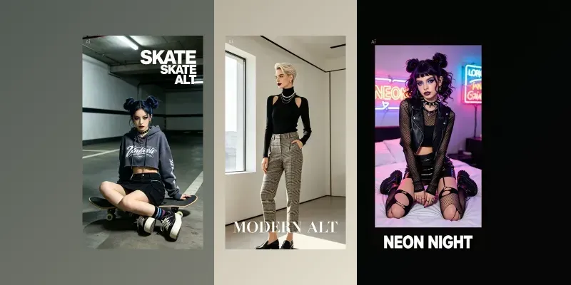 Alternative Fashion Portraits generated by undefined
