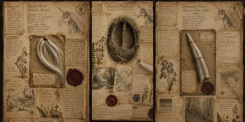 Unicorn Discovery Archive Junk Journals generated by undefined