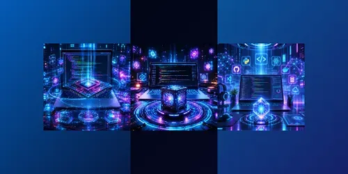 Cyber Neon Coding Hubs generated by chatgpt-image