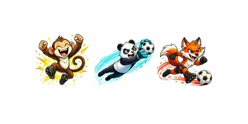 Cute Cartoon Football Mascots generated by chatgpt-image