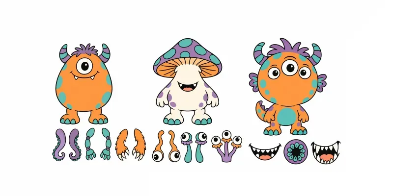 Monster Mix And Match Assembly Pages