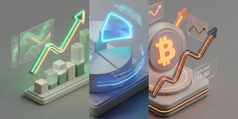 3D Saas Data Visualization Glass UIs generated by undefined