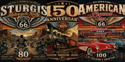 Retro Highway Legends Collections generated by chatgpt-image