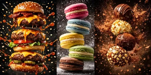 Floating Food Cinematic Shots generated by chatgpt-image