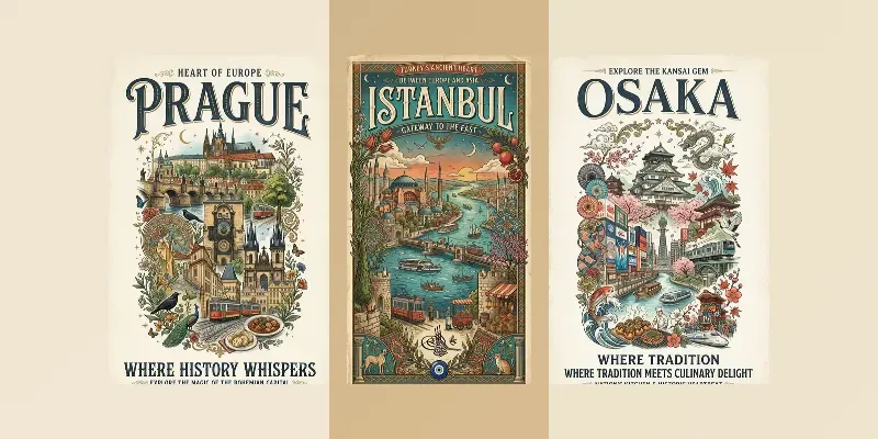 Premium Vintage City Posters generated by undefined