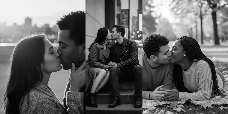 Romantic Black White Couples generated by undefined