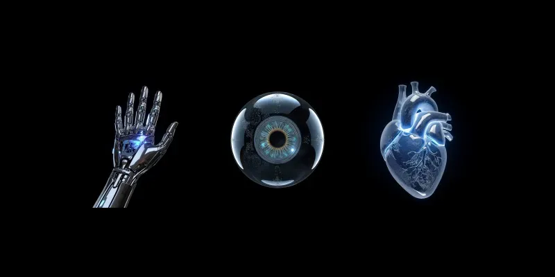 3D Futuristic Glow Anatomies generated by undefined