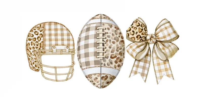 Gilded Neutrals Preppy Watercolor Cliparts generated by undefined