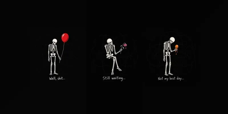 Funny Skeleton Dark Humor Tshirts