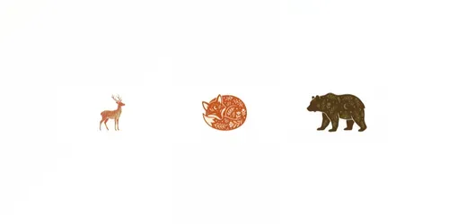 Minimalist Boho Animal Silhouettes generated by gemini-image