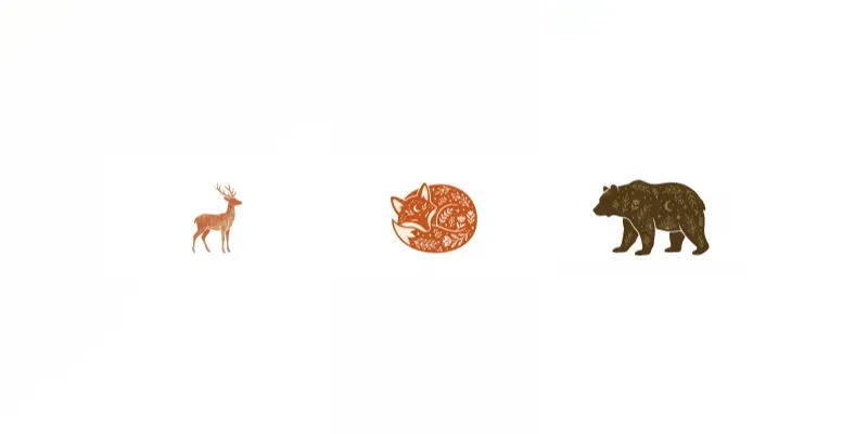 Minimalist Boho Animal Silhouettes generated by undefined