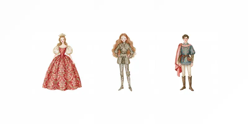 Medieval Storybook Watercolor Cliparts generated by undefined