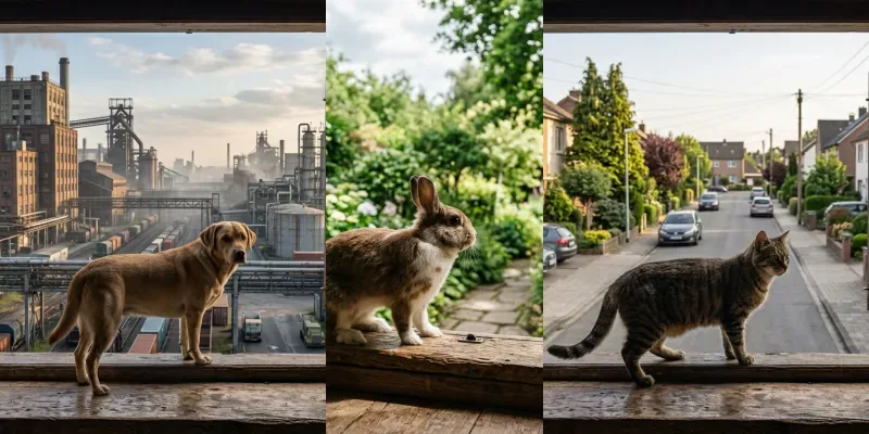Cinematic Window Frame Scenes generated by undefined