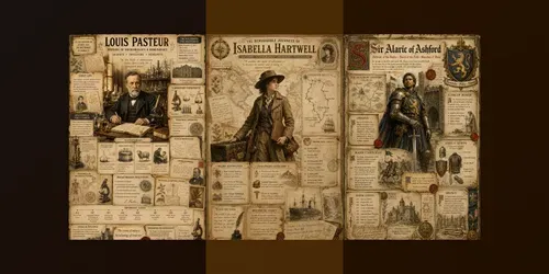 Vintage Historical Story Infographics generated by chatgpt-image