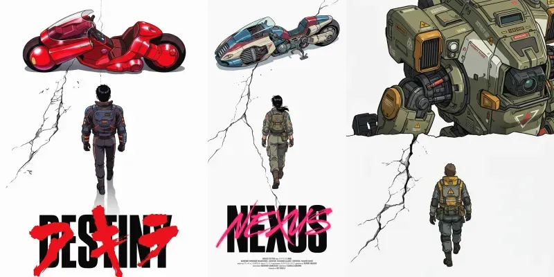 Akira Style Vintage Anime Posters generated by undefined