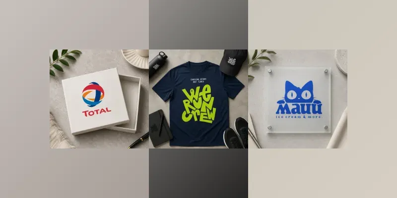 Flat Lay Logo Mockups On Any Surface generated by undefined