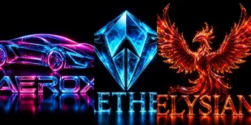 3D Cosmic Glass Premium Realistic Logos generated by chatgpt-image