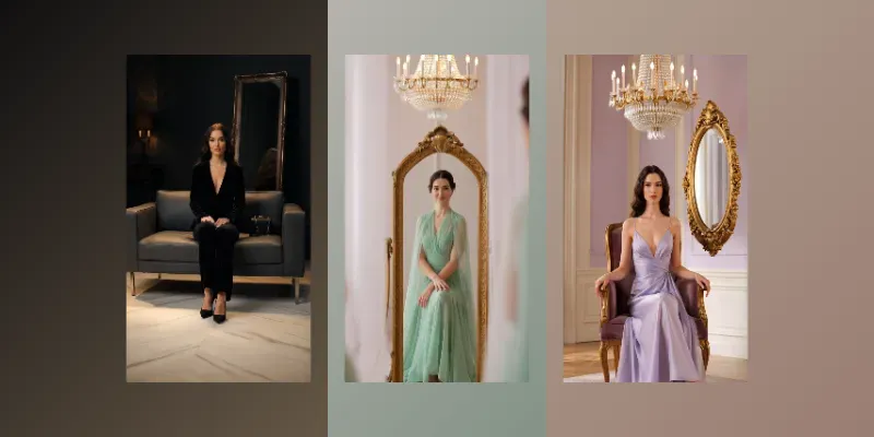 Luxury Fashion Mirror Cinematic Videos generated by undefined