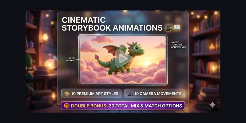 Cinematic Storybook Animations generated by undefined