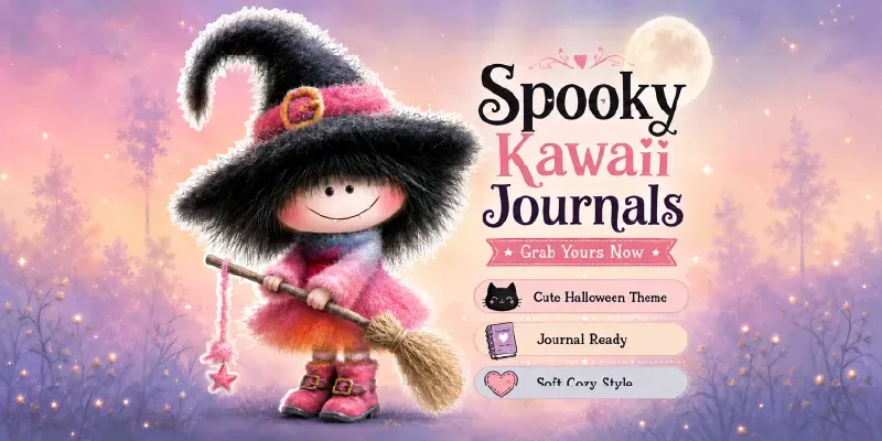 Spooky Kawaii Halloween Junk Journals generated by undefined
