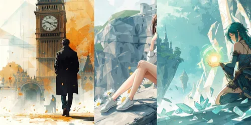 Aesthetic Architectural Anime Watercolors generated by leonardo