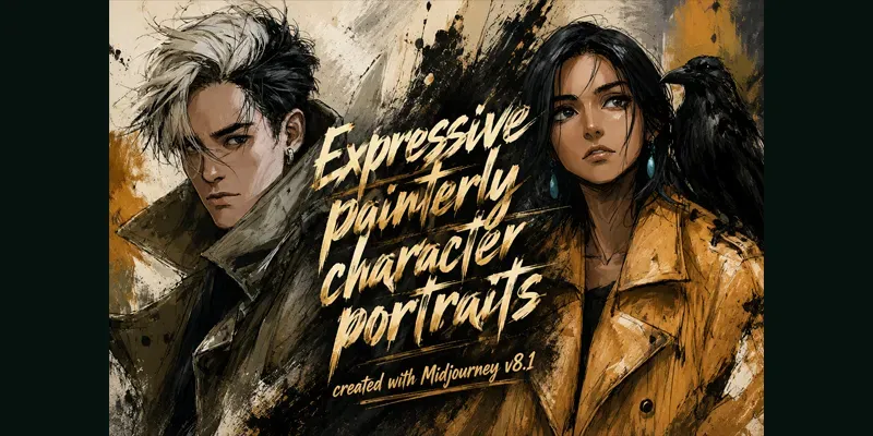 Expressive Painterly Character Portraits generated by undefined