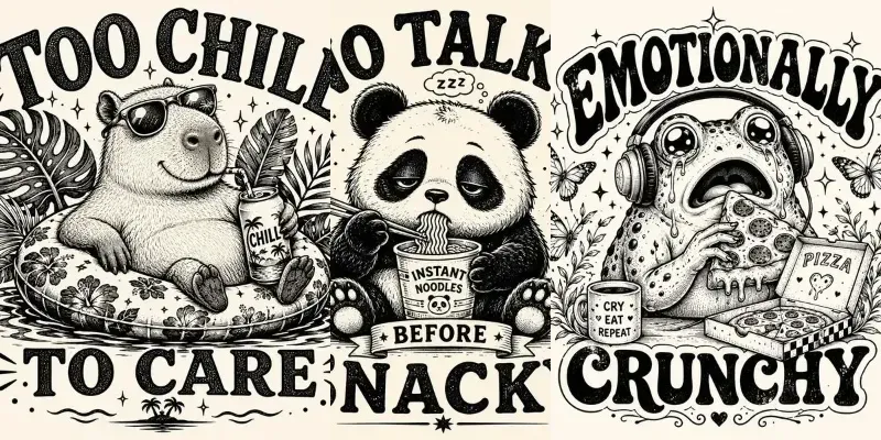 Whimsical Animal Tees generated by undefined