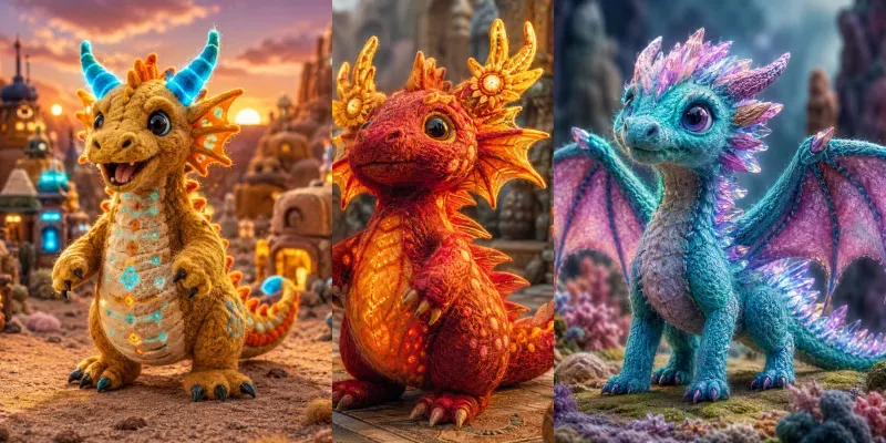Future Felt Dragons generated by undefined