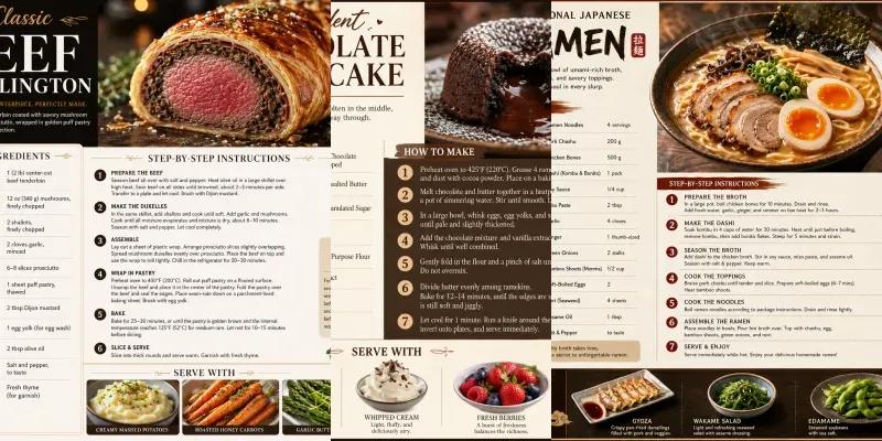 Aesthetic Recipe Card Generator generated by undefined