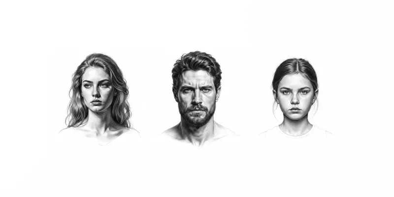 Realistic Graphite Portraits From Photos generated by undefined