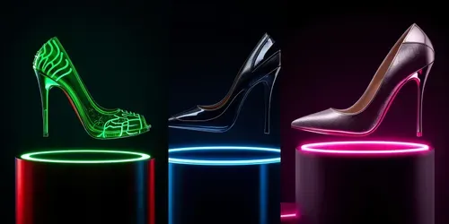 3D Floating Luxury High Heels generated by leonardo