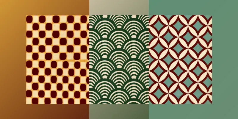 Junk Journal Japanese Pattern Papers generated by undefined