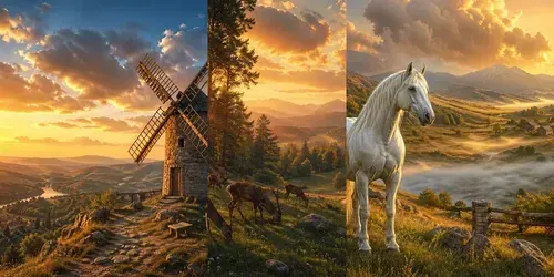 Golden Pastoral Worlds Collections generated by chatgpt-image