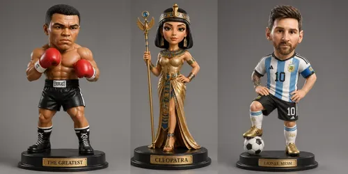 Stylized Collectible Figurine Renders generated by chatgpt-image