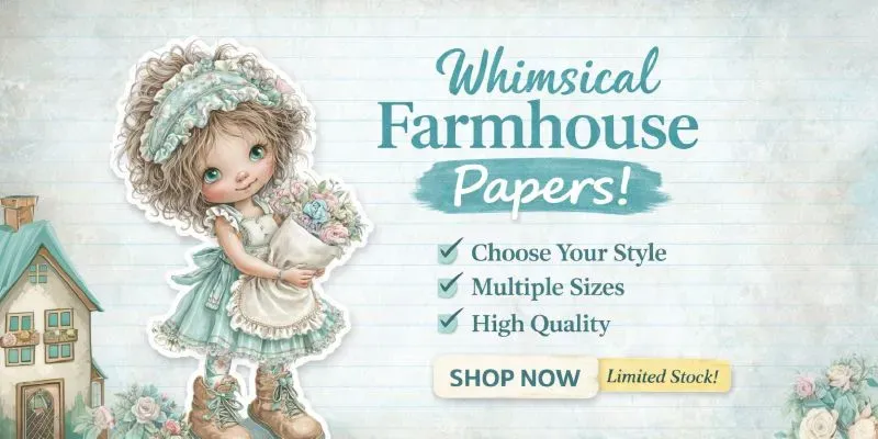 Whimsical Farmhouse Plain Papers generated by undefined