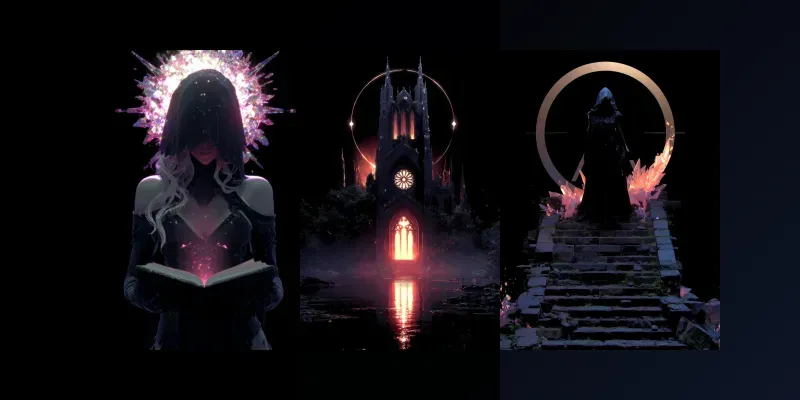 Ethereal Chiaroscuro Dark Fantasies generated by undefined