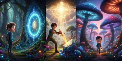 Cinematic Pixar Style Fantasy Animations generated by gemini-image