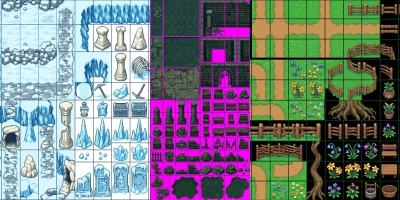 Premium 2D RPG Topdown Tilesets generated by undefined