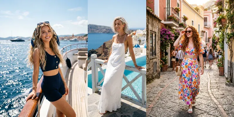 Photorealistic Summer Fashion Travel generated by undefined