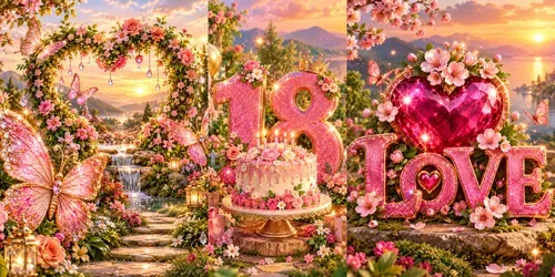 Glitter Dreams Fantasy Garden Art generated by chatgpt-image