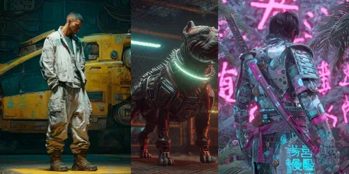 Cyberpunk Character Profiles generated by midjourney