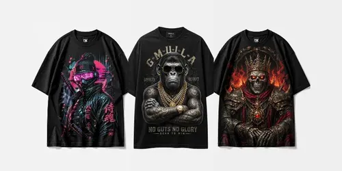 Urban Streetwear Tshirt Mockups generated by chatgpt-image